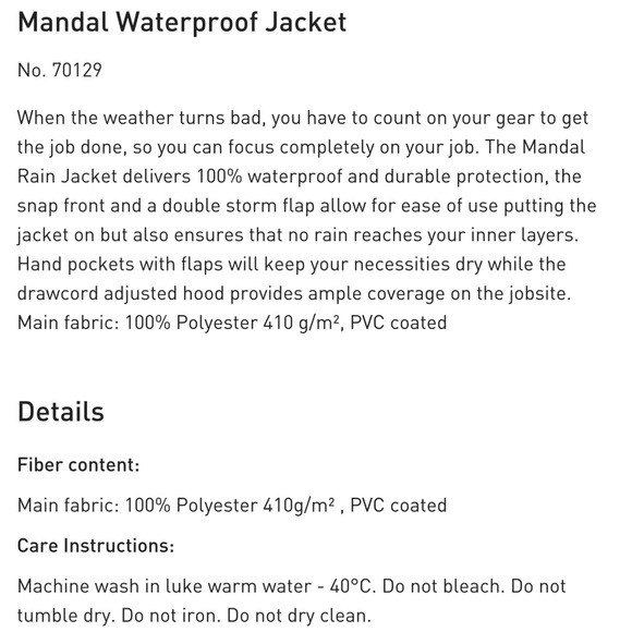 Helly Hansen Mandal Waterproof Set - Picture 10 of 12